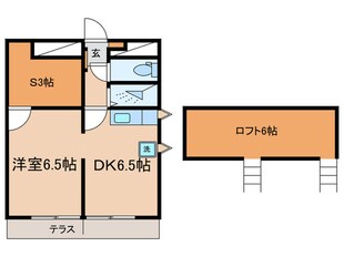 メゾンドゥＳｈｉｎｏ(美好町)の物件間取画像